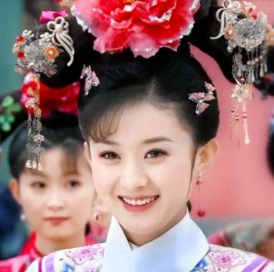​“美丽晴格格”赵丽颖，最近看《新还珠格格》才发现她的靓丽