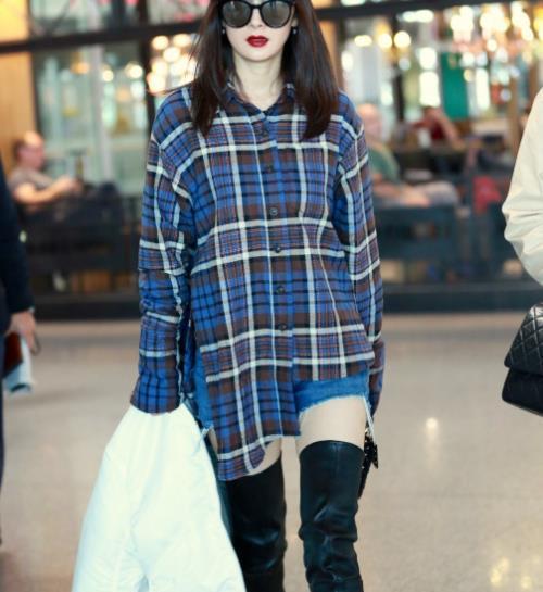 有一种“抗冻”叫杨幂,上身温暖下身露肉,网友:这双腿我爱了!