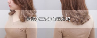 ​热烫第二天可以洗头吗