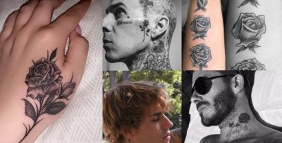 ​获得灵感：5 男士创意玫瑰纹身