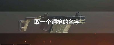 ​取一个钢枪的名字
