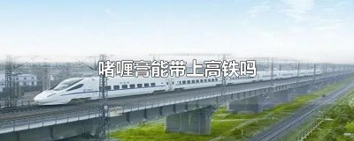 ​啫喱膏能带上高铁吗