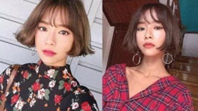 ​短发发型图片2019女潮圆脸