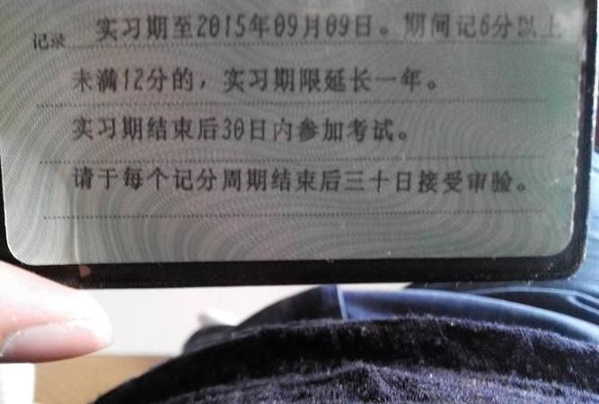 c驾照实习期扣6分会怎么样