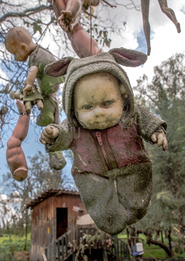 实拍：阴森诡异的鬼娃娃岛