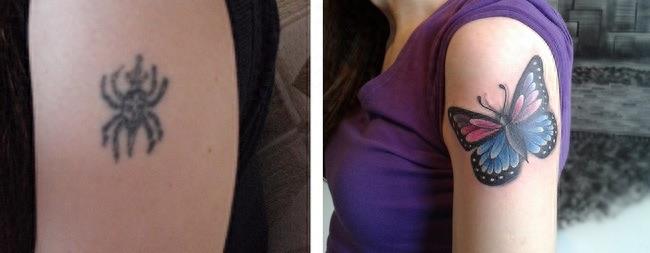 纹身不喜欢了不用非得洗掉，还可以改一个图案