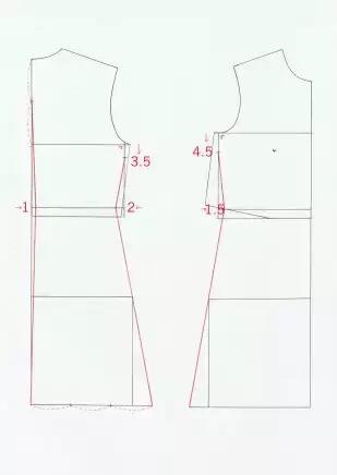 背心连衣裙裁剪方法和（整理了3款非常经典的背心连衣裙裁剪图分析）(21)